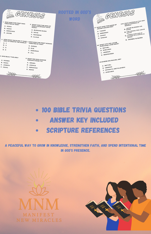Bible Trivia Activity Book- Genesis