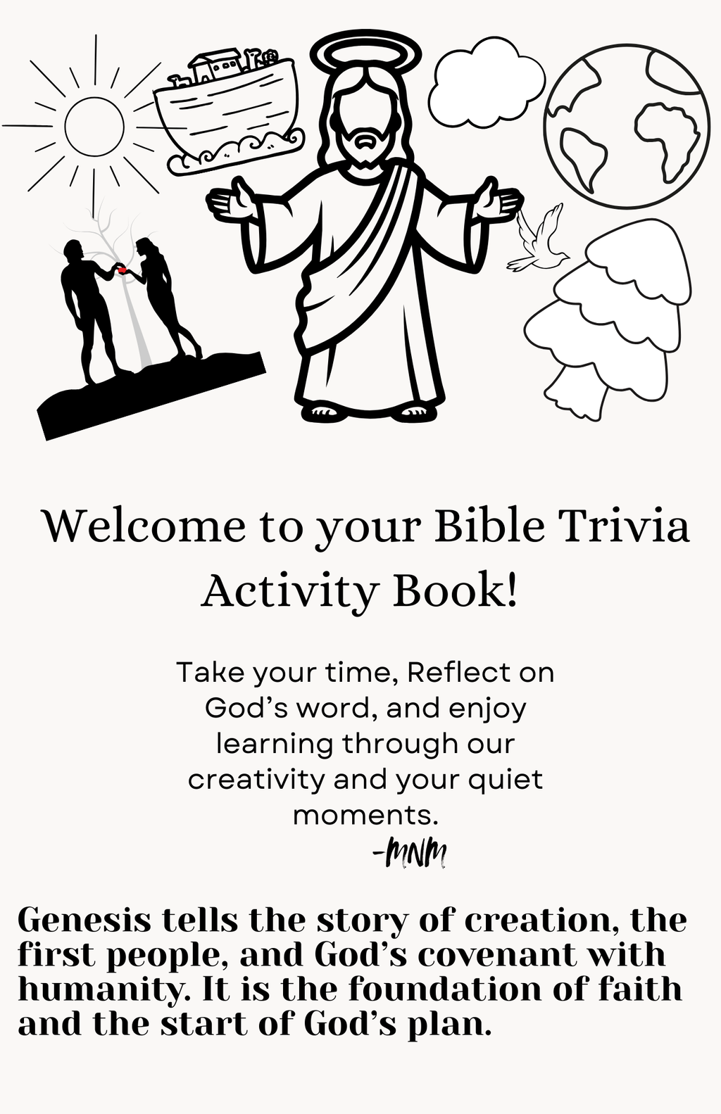 Bible Trivia Activity Book- Genesis