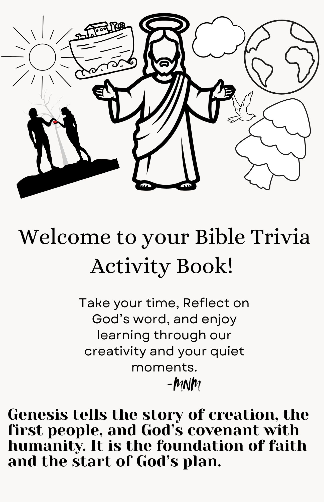 Bible Trivia Activity Book- Genesis
